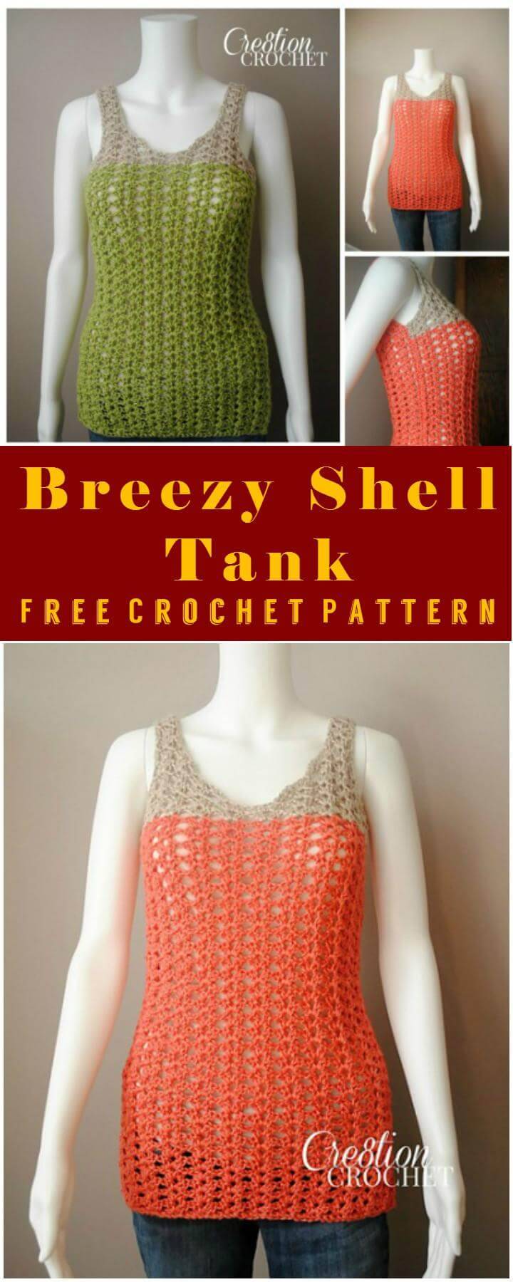 Breezy Shell Tank Free Crochet Pattern 